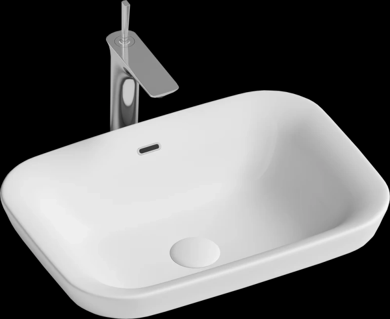 Раковина встраиваемая Ceramica Nova Element 58х40 белая CN6041 - 0