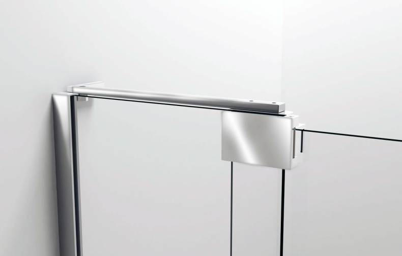 Душевая дверь в нишу Vincea Extra VDP-1E8090CL 80/90 см, стекло прозрачное, хром - 3