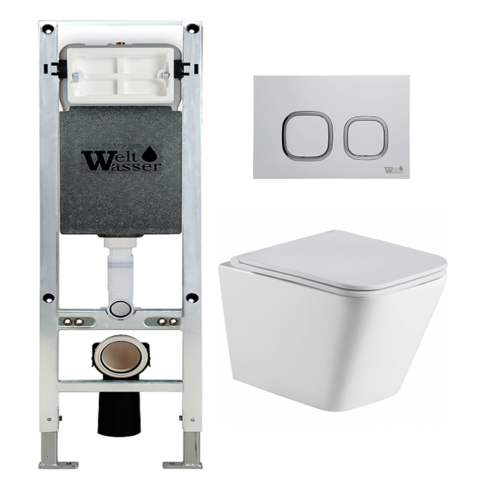 Комплект Weltwasser AMBERG 350 ST + GELBACH 004 MT-WT + AMBERG RD-WT  10000006525 - 0