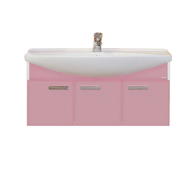 Джулия - 105 Тумба подвесная розовая Л-Джу01105-1210По - 0