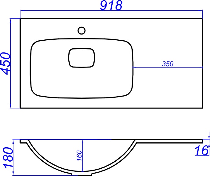 Тумба с раковиной Aqwella 5 stars Malaga 90 L белая - 8
