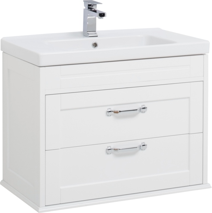 Тумба для комплекта Aquanet Денвер 80 белый глянец 199211 - 0