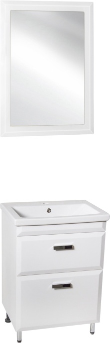 Мебель для ванной Style Line Лотос 60 Люкс Plus напольная, белая - 0