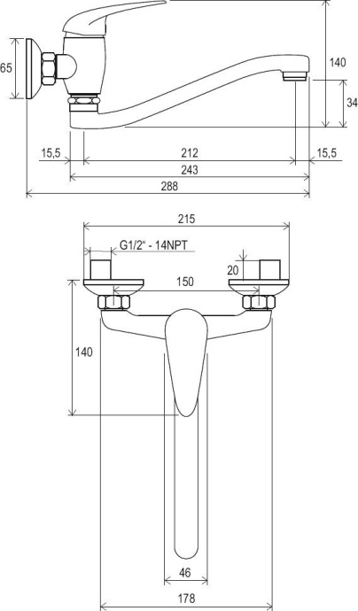 Смеситель для раковины Ravak Suzan хром  X070008 - 2