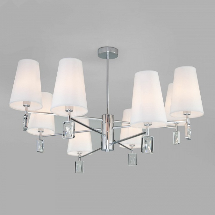 Люстра на штанге Eurosvet Milazzo 60137/8 хром - 1