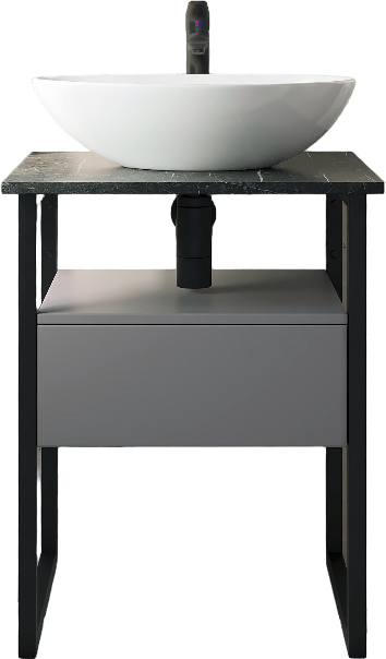 Тумба с раковиной DIWO Элиста 60, антрацит 573400 - 7