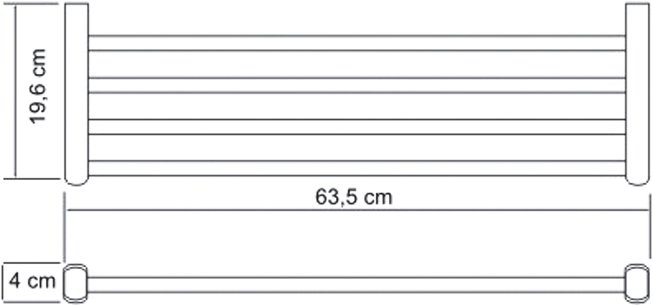 Полка Wasserkraft Berkel 63.5 хром K-6811 - 2