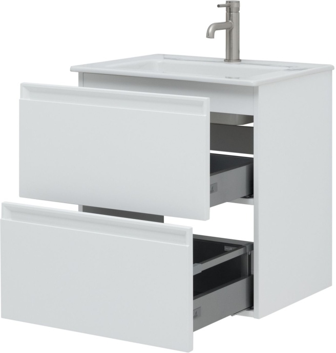 Тумба с раковиной Allen Brau Eclipse 60 белый матовый 1.E1001.WM - 3