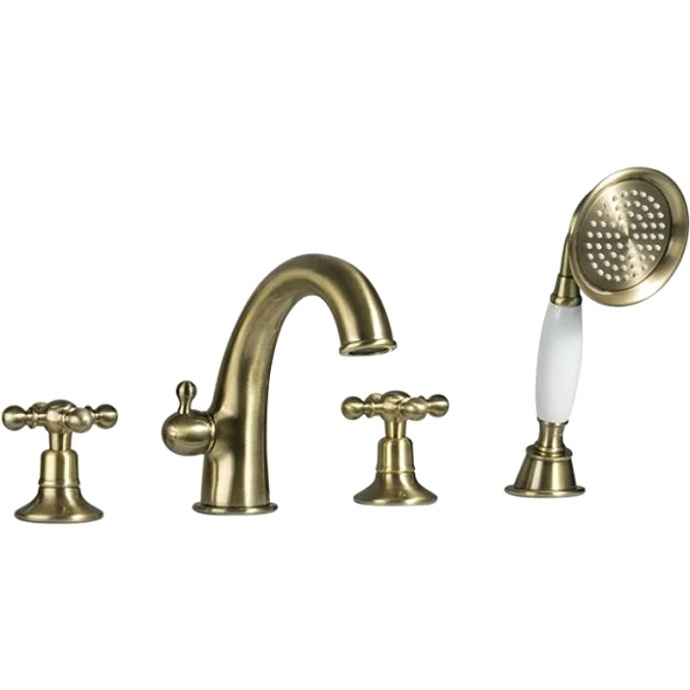 Смеситель на борт ванны Gappo бронза G1189-4 - 0