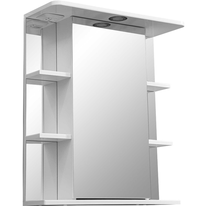 Зеркало-шкаф Stella Polar Концепт Лаура 60 R с подсветкой белый SP-00000050 - 1