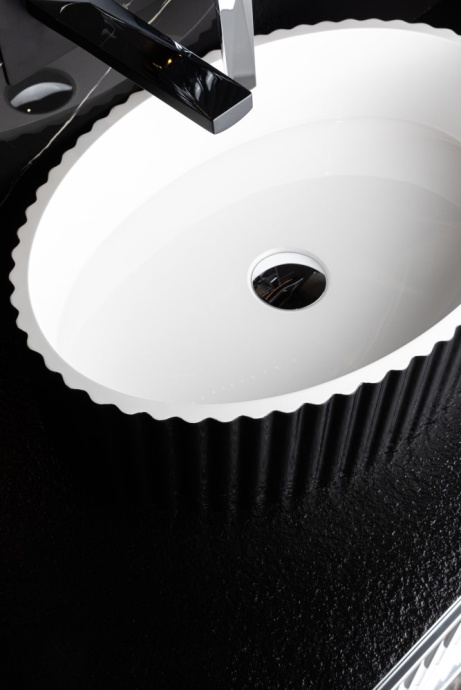 Раковина накладная Armadi Art Canale 50 глянец черный 878-B - 1