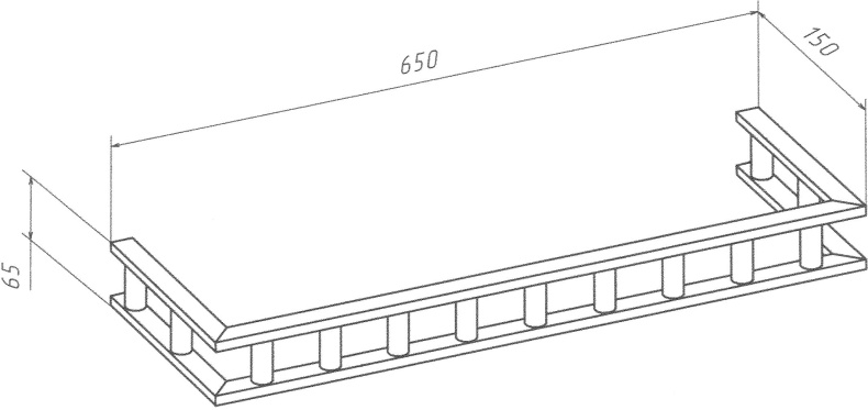 Декоративный элемент Бриклаер Кантри 65 бежевый дуб 4627125413575 - 3