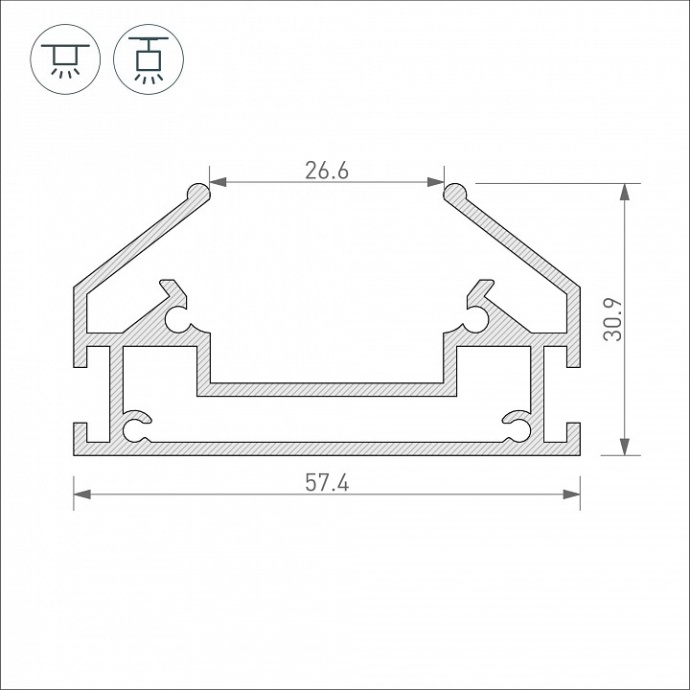 Профиль-держатель Arlight Mag-Stretch-Orient-2620-2000 039173 - 2