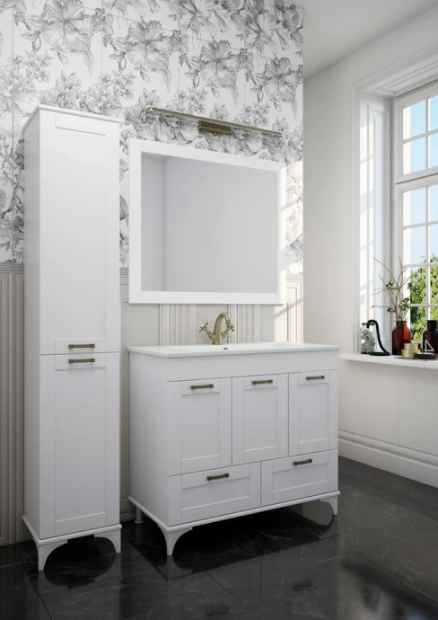 Тумба с раковиной Sanflor Ванесса 95 белый  С15328 - 4