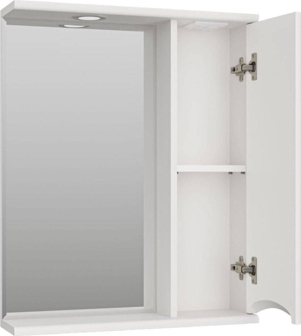 Зеркало-шкаф Misty Атлантик 60 R белый с подсветкой  П-Атл-4060-010П - 3