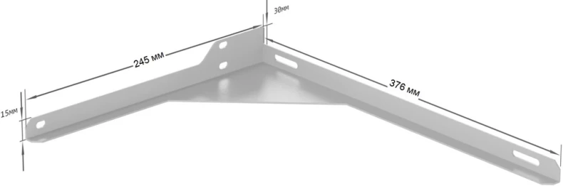 Кронштейн Санта Юпитер боковой R белый 900122W - 1