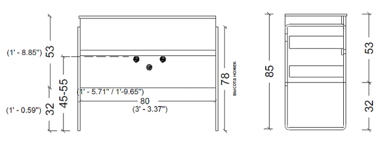 Тумба под раковину Armadi Art Vallessi 80 светлое дерево 837-080-Z - 8