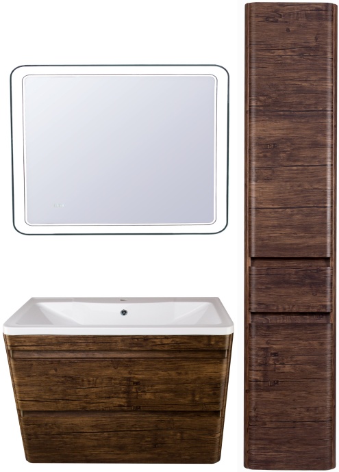 Зеркало Style Line Атлантика 90 с часами СС-00002213 - 1