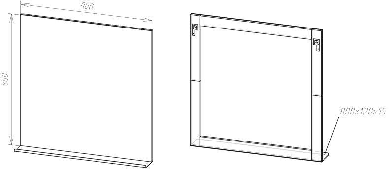 Мебель для ванной DIWO Смоленск 80 с раковиной Como 80 483913 - 7