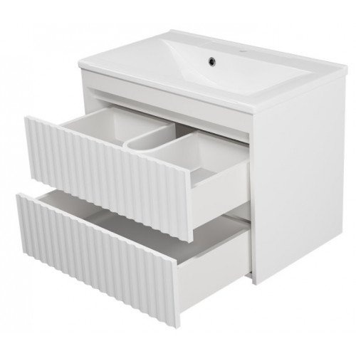 Тумба под раковину Brevita Balaton 75 белый  BAL-06075-01-01П2Я - 2