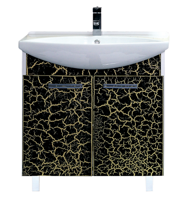 Джулия - 85 Тумба прямая КРАКОЛЕТ черный Л-Джу01085-0213Пр - 0