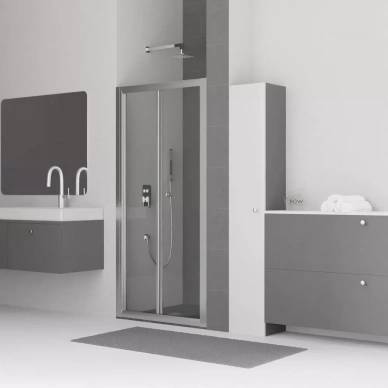 Душевая дверь Rgw Classic 110x185 хром стекло прозрачное 04092111-11 - 0