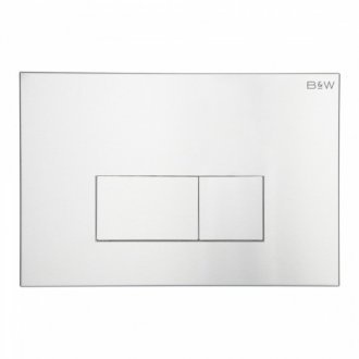Кнопка смыва Black&White Universell серебряная 09544 - 0