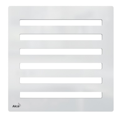 Дизайновая решетка 102×102×5 латунь – хром, MPV003 - 0