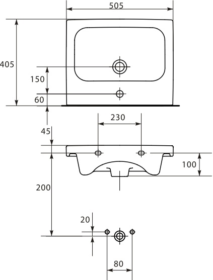 Раковина Cersanit Colour COL 50 S-UM-COL50/1-w - 16