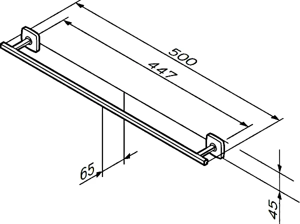 Полотенцедержатель AM.PM Gem A90346400 - 5