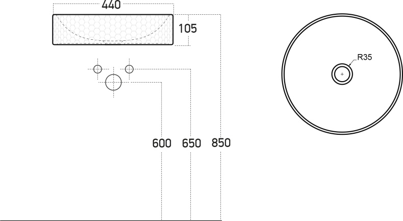 Раковина STWORKI накладная 40 3044-KL - 8