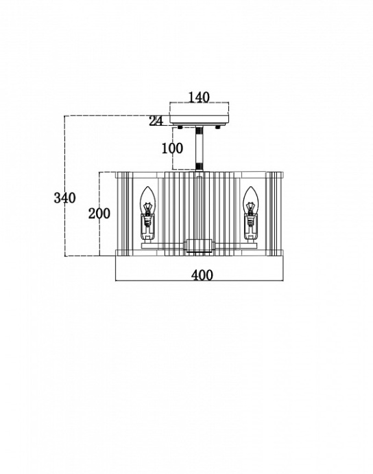 Потолочная люстра Maytoni Solar MOD087CL-04G - 1