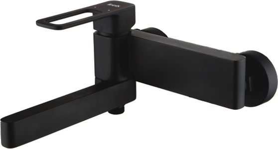 Смеситель Iddis Slide для ванны с душем, матовый черный SLIBL00i02WA - 0