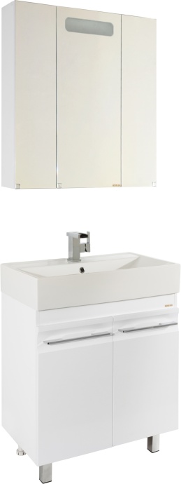 Тумба с раковиной Vod-Ok Мальта 70 белая - 3