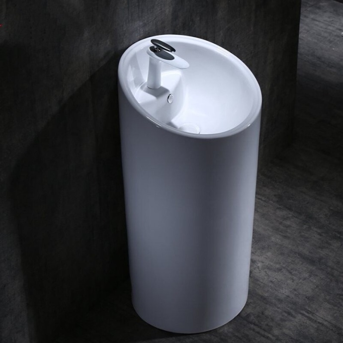 Раковина напольная CeramaLux N 45.5 см белый  P7030L  - 0