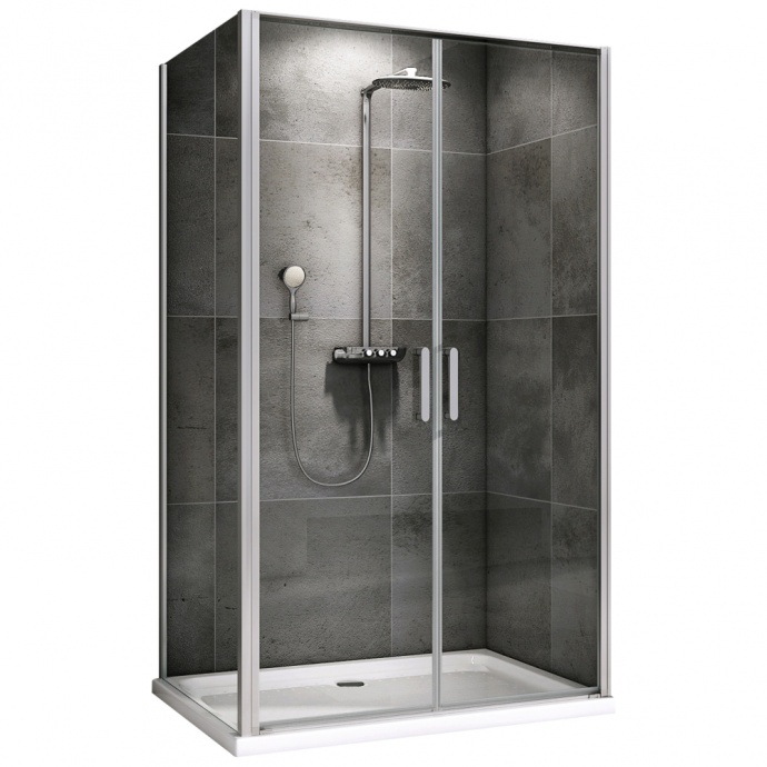 Душевой уголок ABBER Sonnenstrand 100х100 профиль хром  AG04100C-S100 - 0