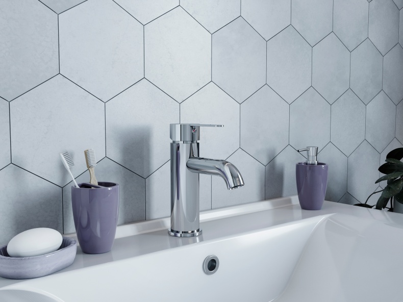 Смеситель для раковины STWORKI by Damixa Стокгольм HFSG02100 однорычажный, латунь, с аэратором, хром - 1