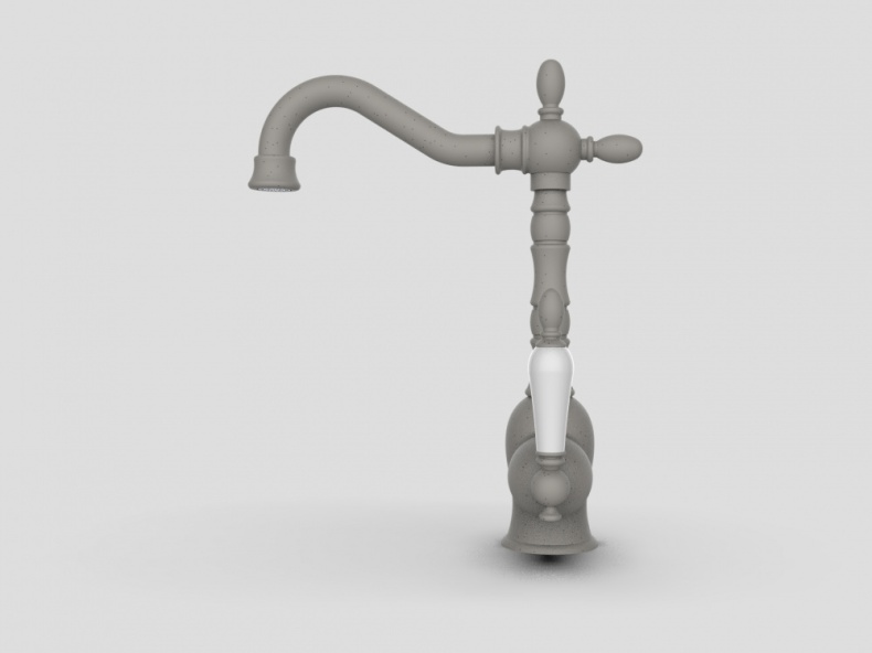 Смеситель для раковины GPD Retro бежевый матовый  MTL180-KG - 6