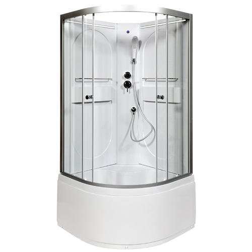 Душевая кабина Deto L 80х80 хром  L680NLED - 0