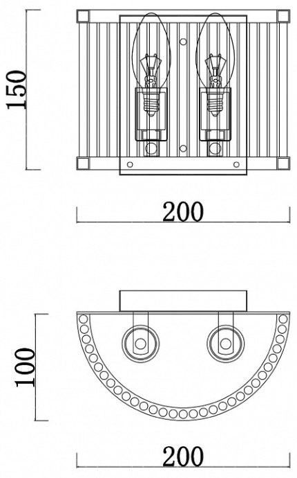 Настенный светильник Freya Savoy FR5053WL-02BS - 2