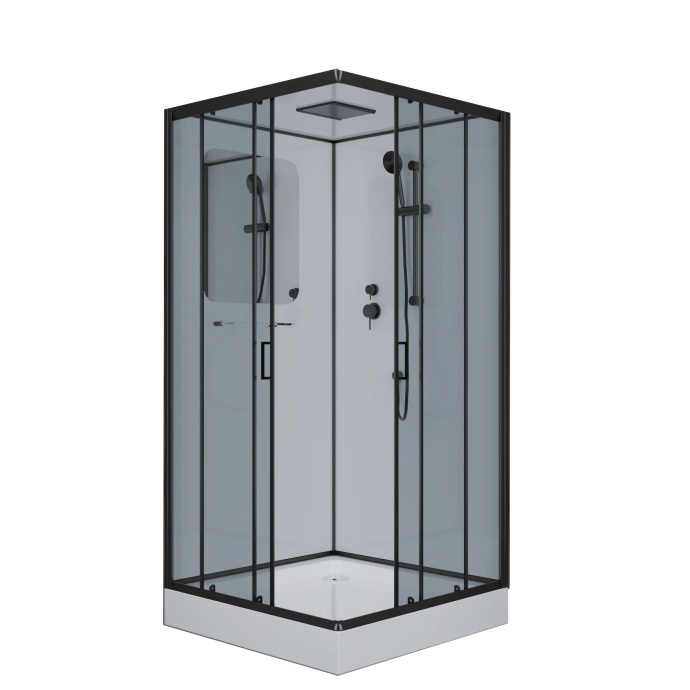 Душевая кабина Niagara Premium NG-6901-01Q BLACK 90х90х210 черная 69010134QBLACK - 0