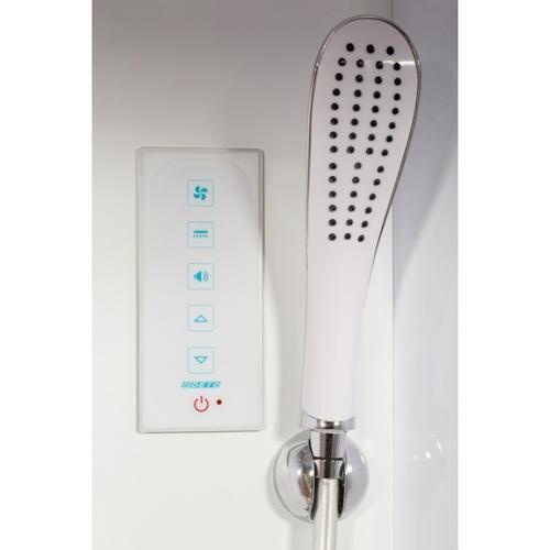 Душевая кабина Deto L 80х80 хром  L680LED - 5