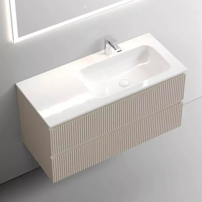 Тумба под раковину Sancos Snob T правая 99х44 бежевая SNT100RCE - 1