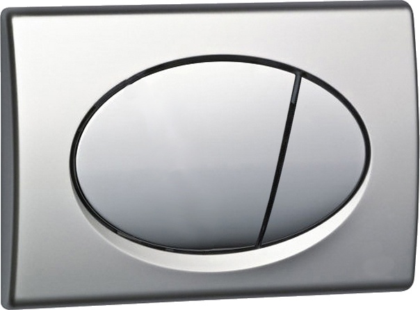 Кнопка смыва AlcaPlast ALCA M72 хром матовый - 0