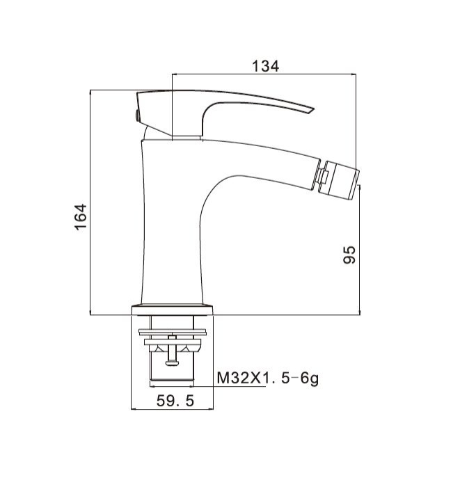 Смеситель для биде Gappo Jacob G5007 - 4