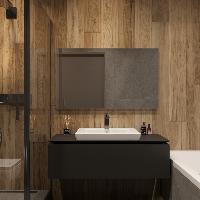 Зеркало DIWO Элиста 120 с подсветкой, прямоугольное, в стиле лофт, инфракрасное управление ЗЛП1745 - 3