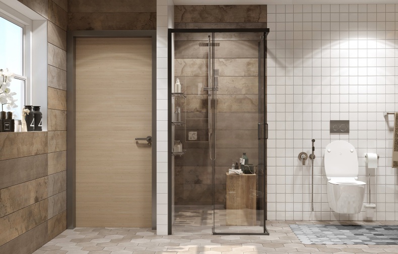 Душевой уголок Ambassador Queen 11011204Black 100x100 - 2