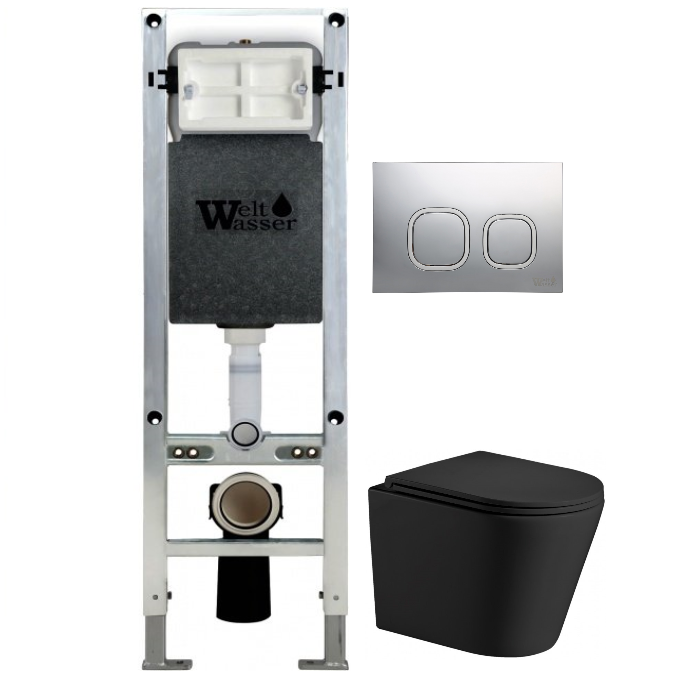 Комплект Weltwasser AMBERG 350 ST + SALZBACH 004 MT-BL + AMBERG RD-MT CR  10000006581 - 0