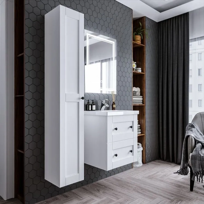 Тумба под раковину Бриклаер Хелена 60 белый  4627125416415 - 3