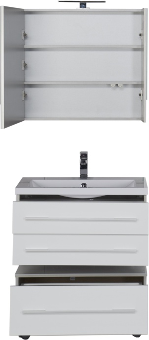 Мебель для ванной Aquanet Верона 75 подвесная белая 176669 - 25